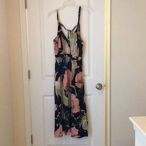 Black floral dress